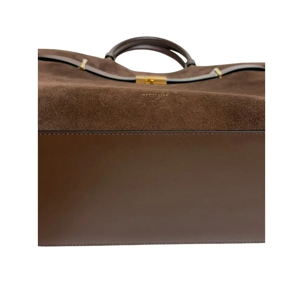 Demellier London NWT The Hudson Mocha Suede Tote Bag